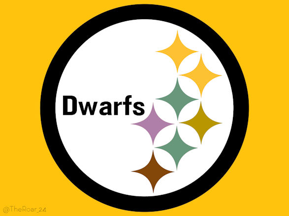 The 7 Dwarfs Pittsburgh Steelers Logo fabric transfer